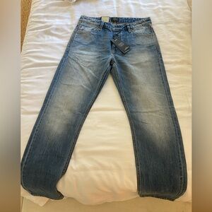 Neuw Denim Ray Straight Worn Selvedge Organic Vintage Blue - new with tags